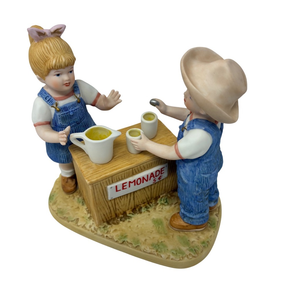 Denim Days by Home Interiors “Fresh Lemonade” 1999 Figurine Collectible Vintage
